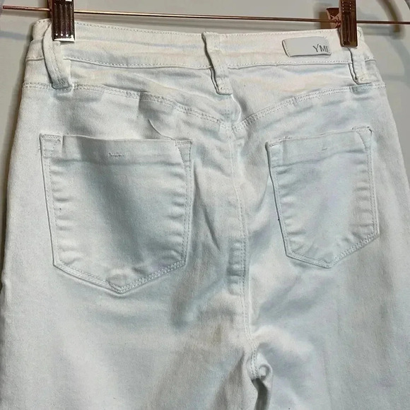 YMI Skinny High Rise White Denim Jeans - Picture 8 of 8